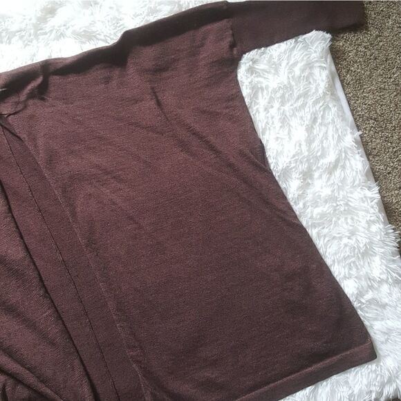 Double Zero Sweater Cardigan Womens Size Large Thin Stretchy Lightweight - Picture 3 of 6